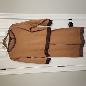 NWT M. Made in Italy Brown Color Block Viscose Blend Loungewear Set XS​​​